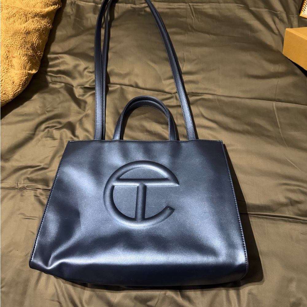 Telfar Dark Blue Tote Bag